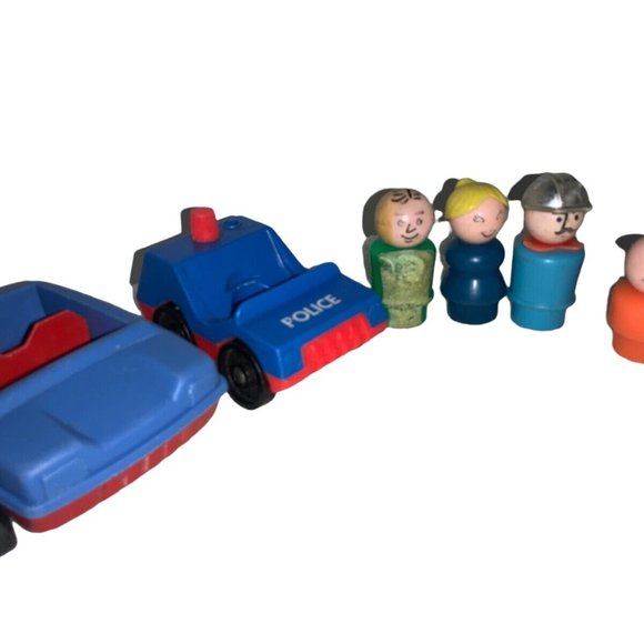 Vintage Playskool & Fisher Price Vehicles & People - Picture 1 of 8